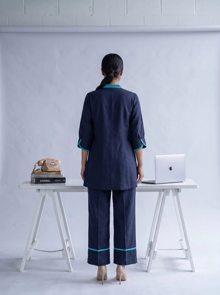 The Arc Navy Kurta Set