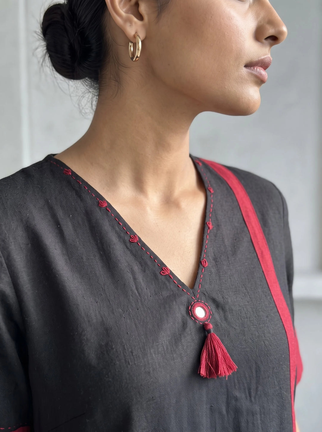 The Axis Black Kurta Set