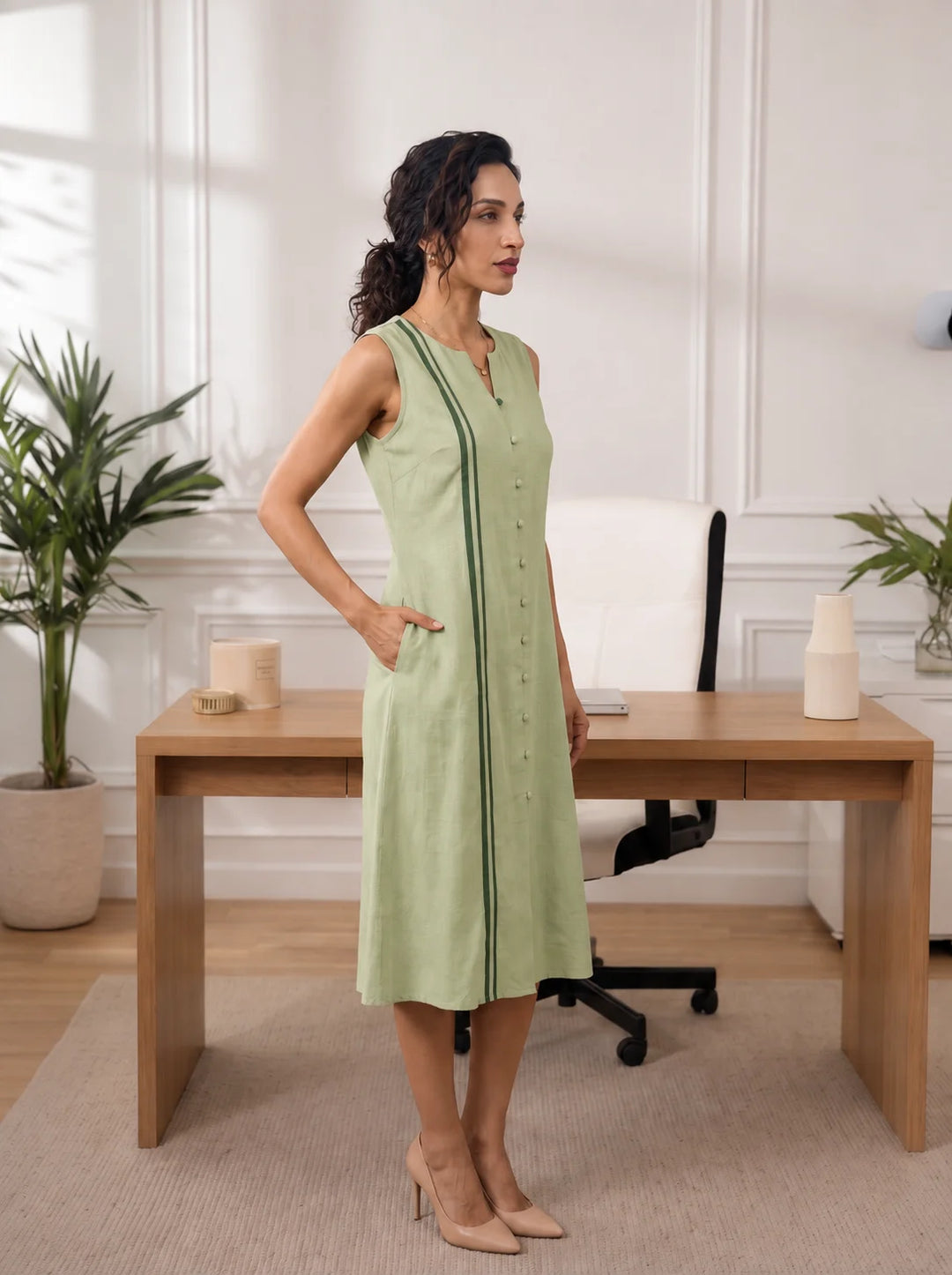 The Axis Green Dress/Kurta