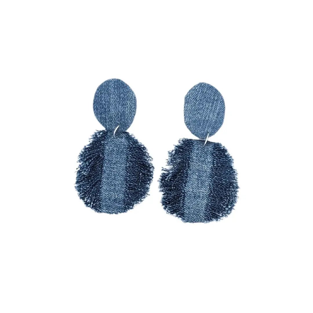 Blue Feather Drop - MAGS By Sananda Basak - A Sustainable Fashion Brand