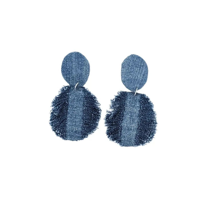 Blue Feather Drop - MAGS By Sananda Basak - A Sustainable Fashion Brand