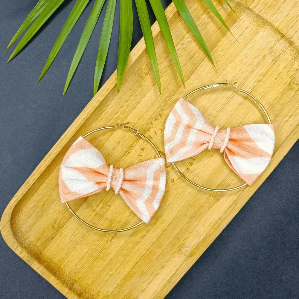 Bow Hoop - Tiles - MAGS By Sananda Basak - A Sustainable Fashion Brand