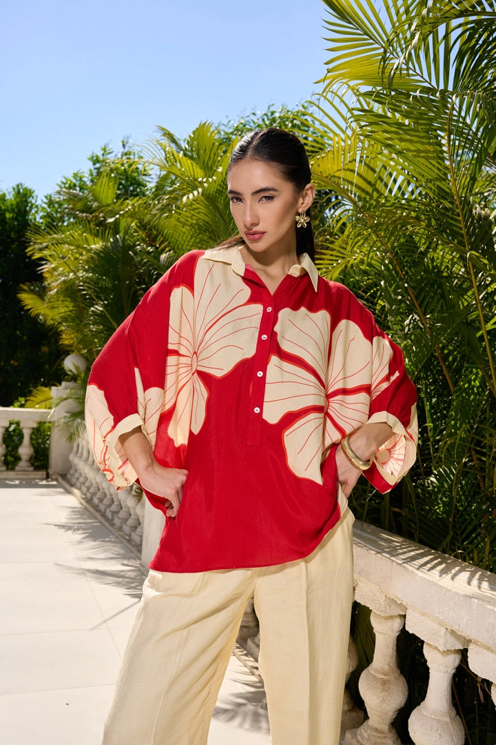 Crimson Hibiscus Set