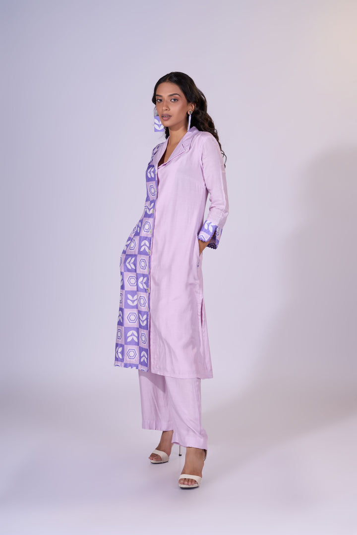 Purple Meadow Kurti & Pants - LUXURY RESORT CASUALS SUSTAINABLE FABRICS - MAGS By Sananda Basak - Pune INDIA