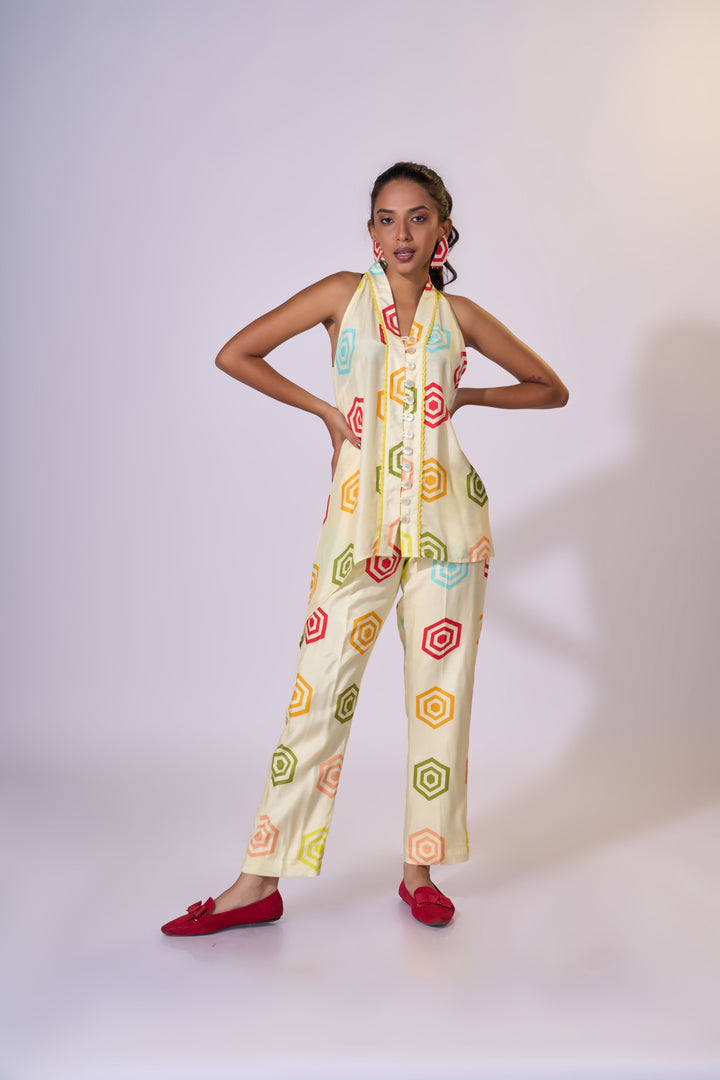 Sunburst Ensemble - LUXURY RESORT CASUALS SUSTAINABLE FABRICS - MAGS By Sananda Basak - Pune INDIA