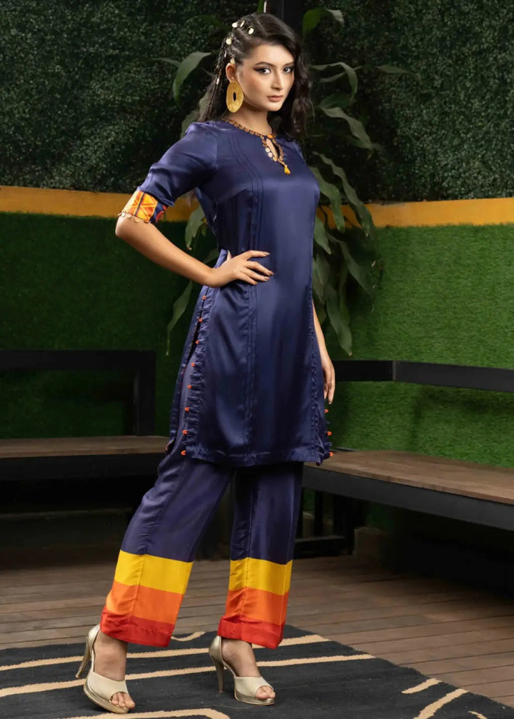 Fiery Horizon Set - MAGS By Sananda Basak - A Sustainable Fashion Brand