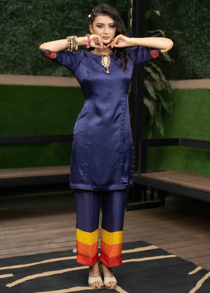 Fiery Horizon Set - MAGS By Sananda Basak - A Sustainable Fashion Brand