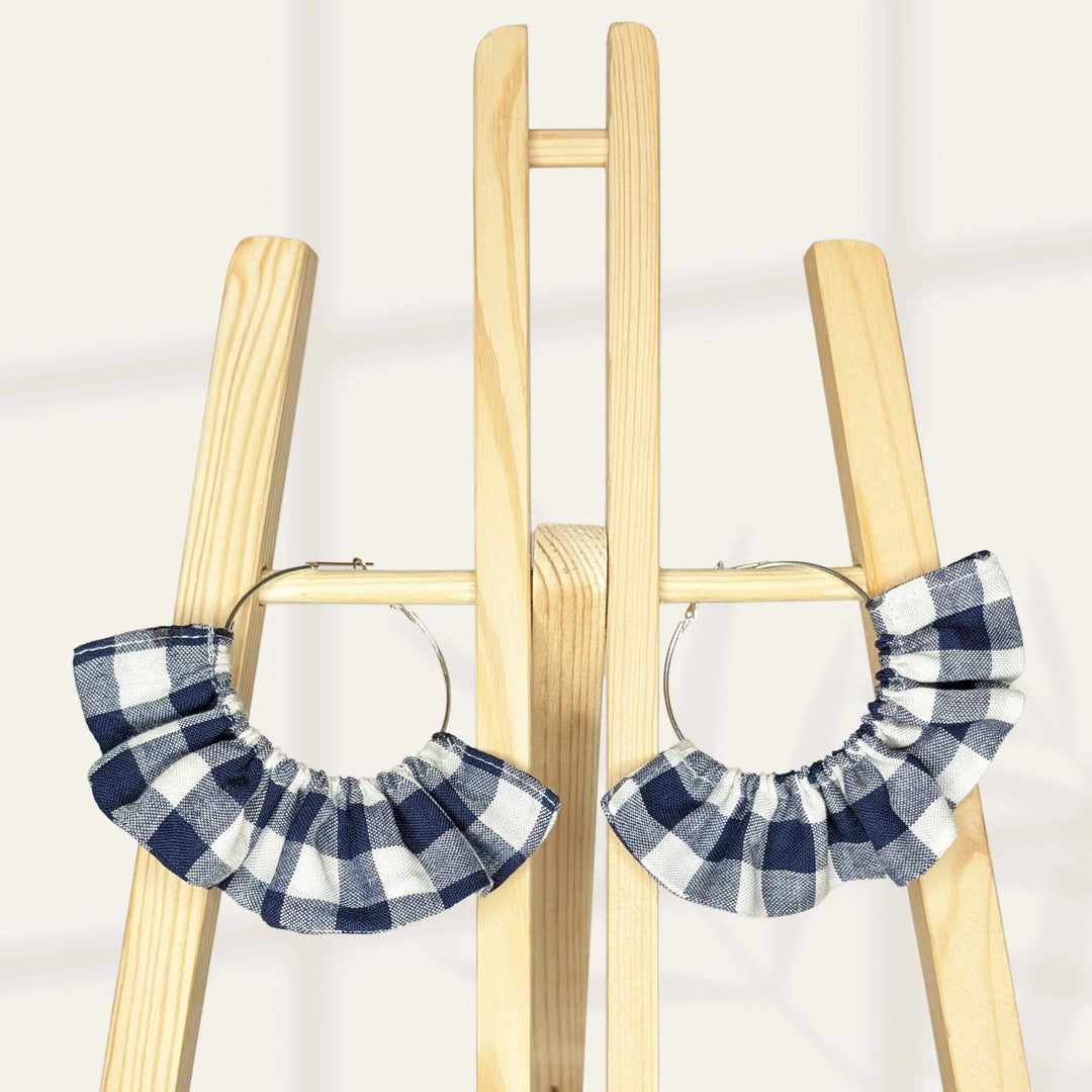 Frilled Hoop Checks - MAGS By Sananda Basak - A Sustainable Fashion Brand