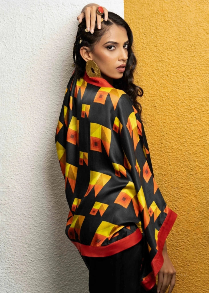Inferno Night Jacket - MAGS By Sananda Basak - A Sustainable Fashion Brand