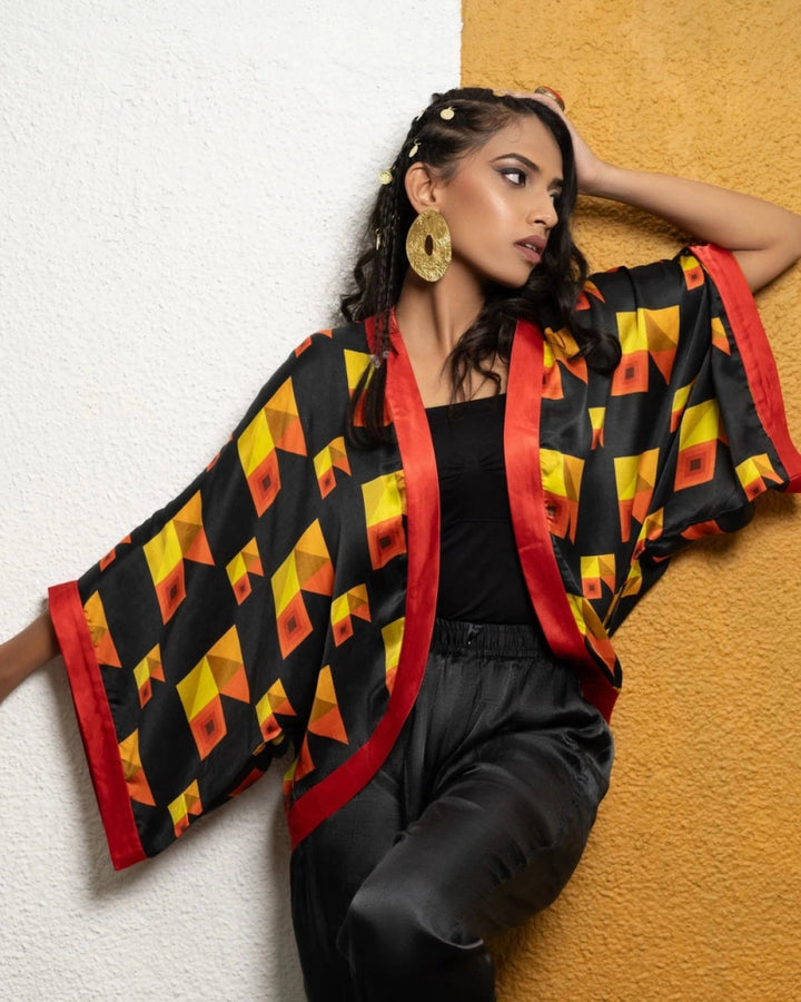 Inferno Night Jacket - MAGS By Sananda Basak - A Sustainable Fashion Brand