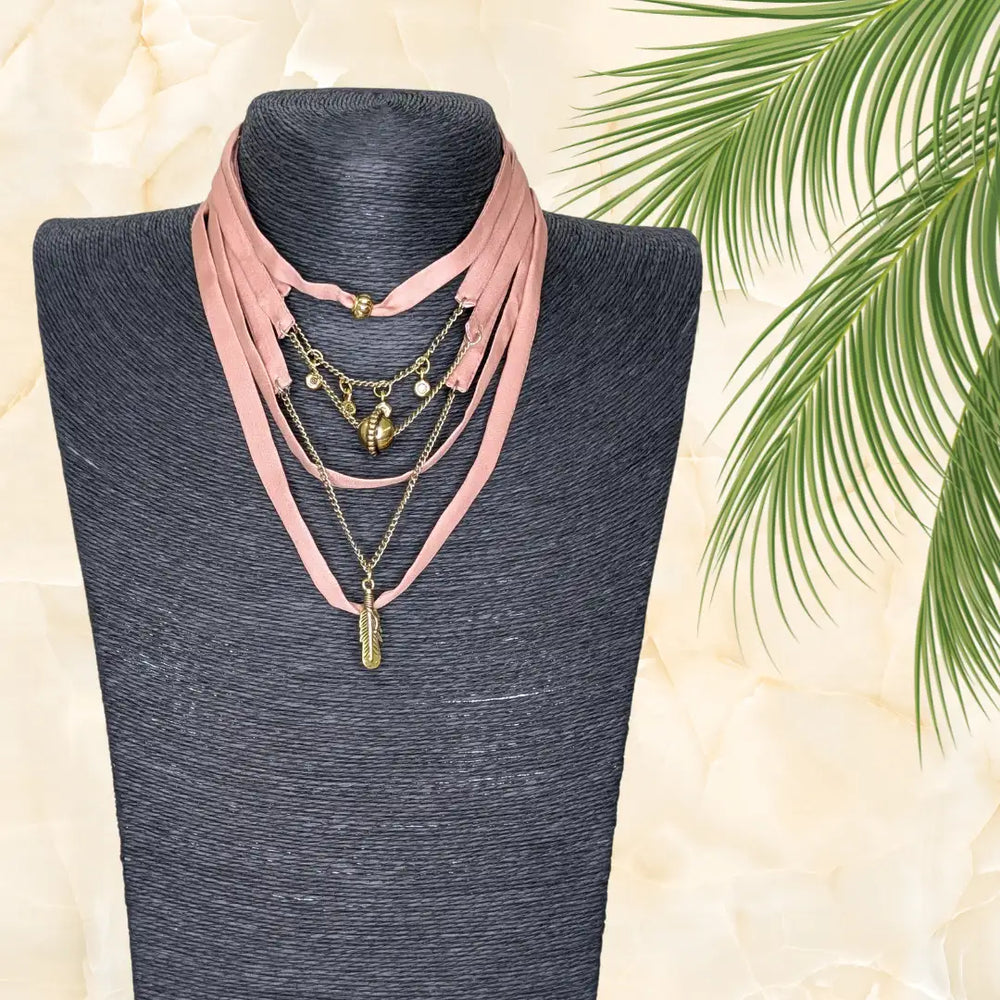 Layered Charm Necklace - MAGS By Sananda Basak - A Sustainable Fashion Brand