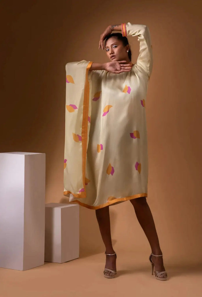 Leaf Breeze Kaftan - MAGS By Sananda Basak - A Sustainable Fashion Brand