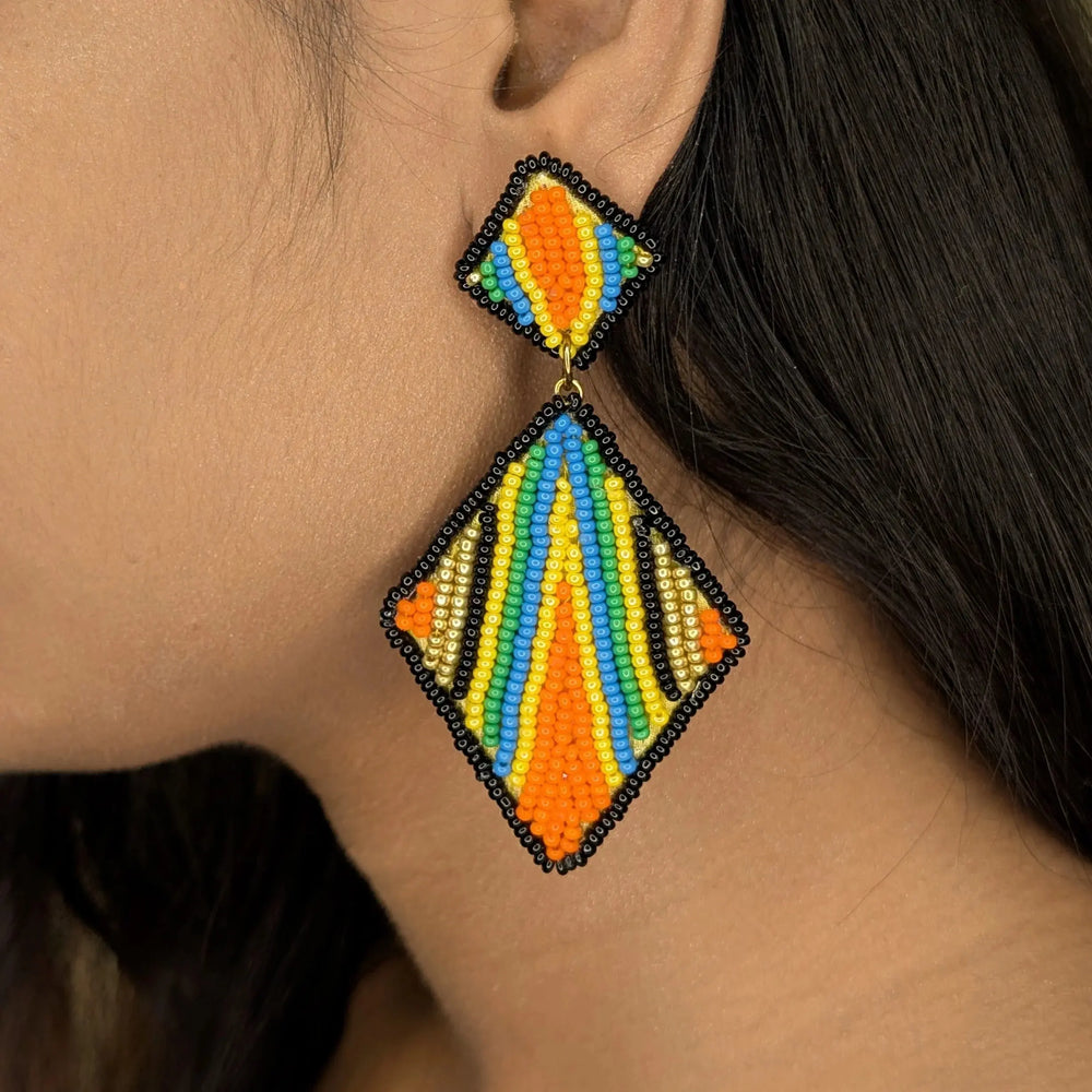 Maasai Earring - MAGS By Sananda Basak - A Sustainable Fashion Brand