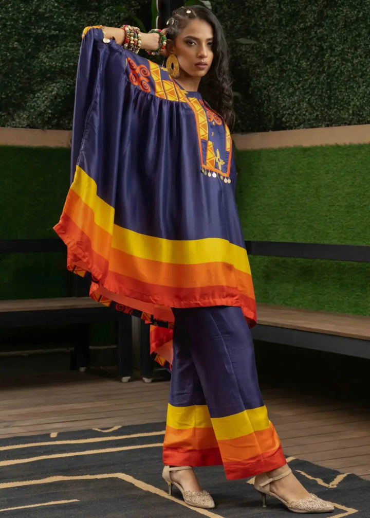 Ombre Twilight Kaftan - MAGS By Sananda Basak - A Sustainable Fashion Brand