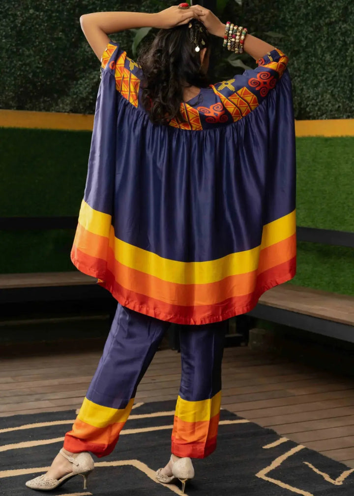 Ombre Twilight Kaftan - MAGS By Sananda Basak - A Sustainable Fashion Brand