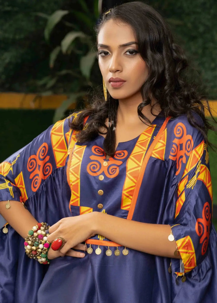 Ombre Twilight Kaftan - MAGS By Sananda Basak - A Sustainable Fashion Brand