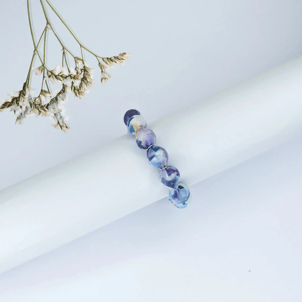 Purple Beaded Bracelet - MAGS By Sananda Basak - A Sustainable Fashion Brand