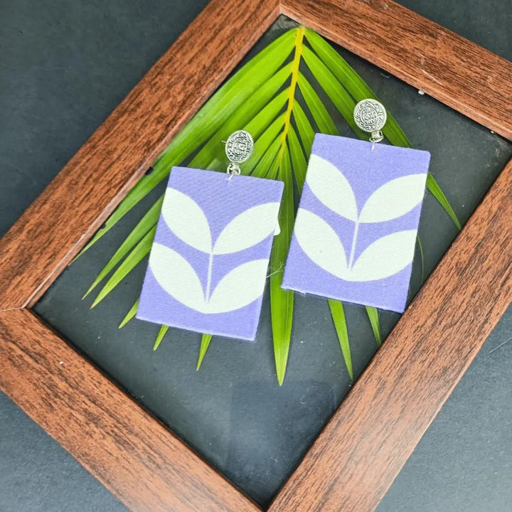 Purple Rectangular Drop - MAGS By Sananda Basak - A Sustainable Fashion Brand