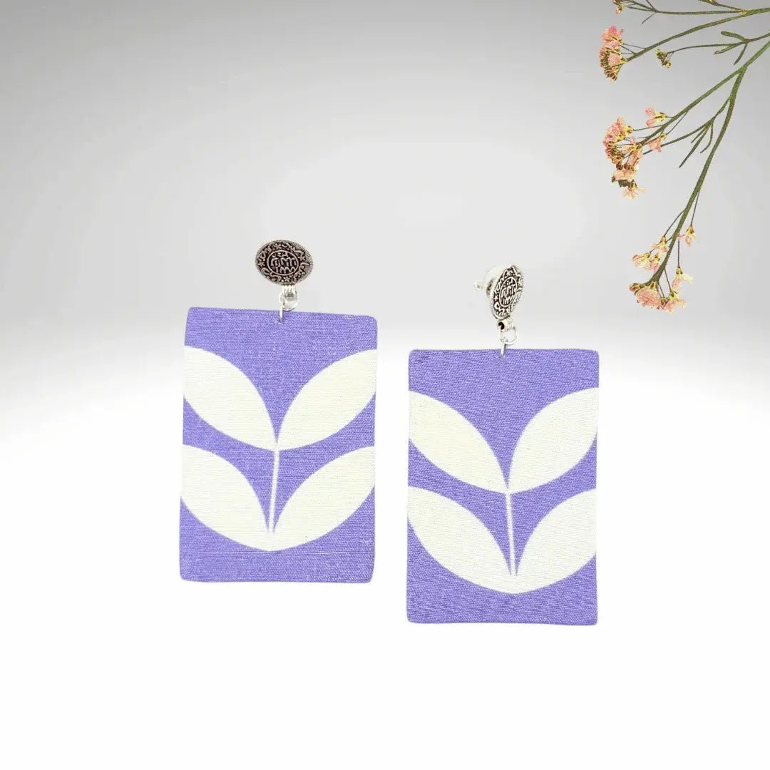 Purple Rectangular Drop - MAGS By Sananda Basak - A Sustainable Fashion Brand