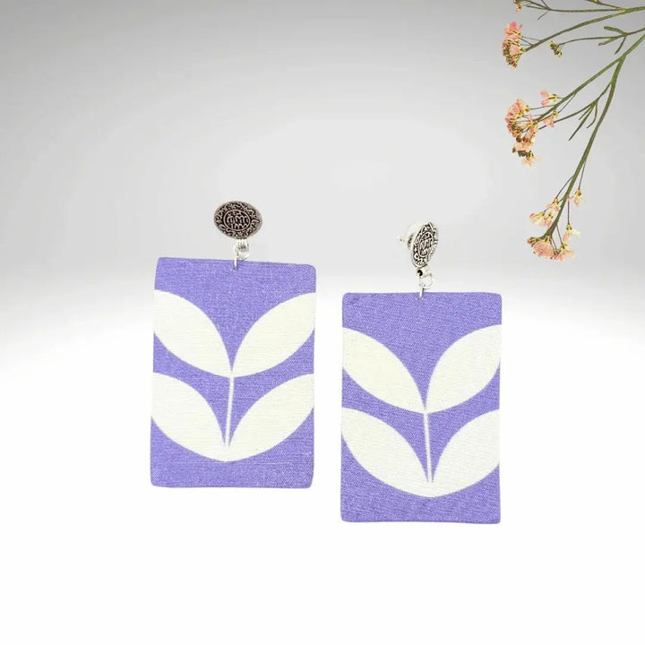 Purple Rectangular Drop - MAGS By Sananda Basak - A Sustainable Fashion Brand