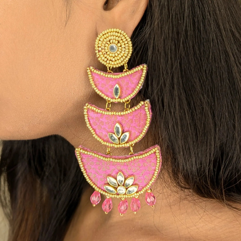Royal ChandBalia Earring - MAGS By Sananda Basak - A Sustainable Fashion Brand
