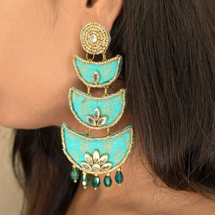 Royal ChandBalia Earring - MAGS By Sananda Basak - A Sustainable Fashion Brand