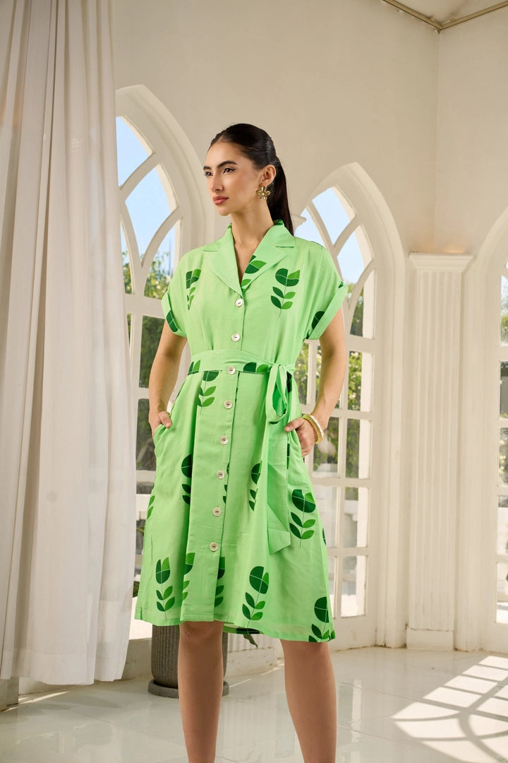 Spring Green Dress