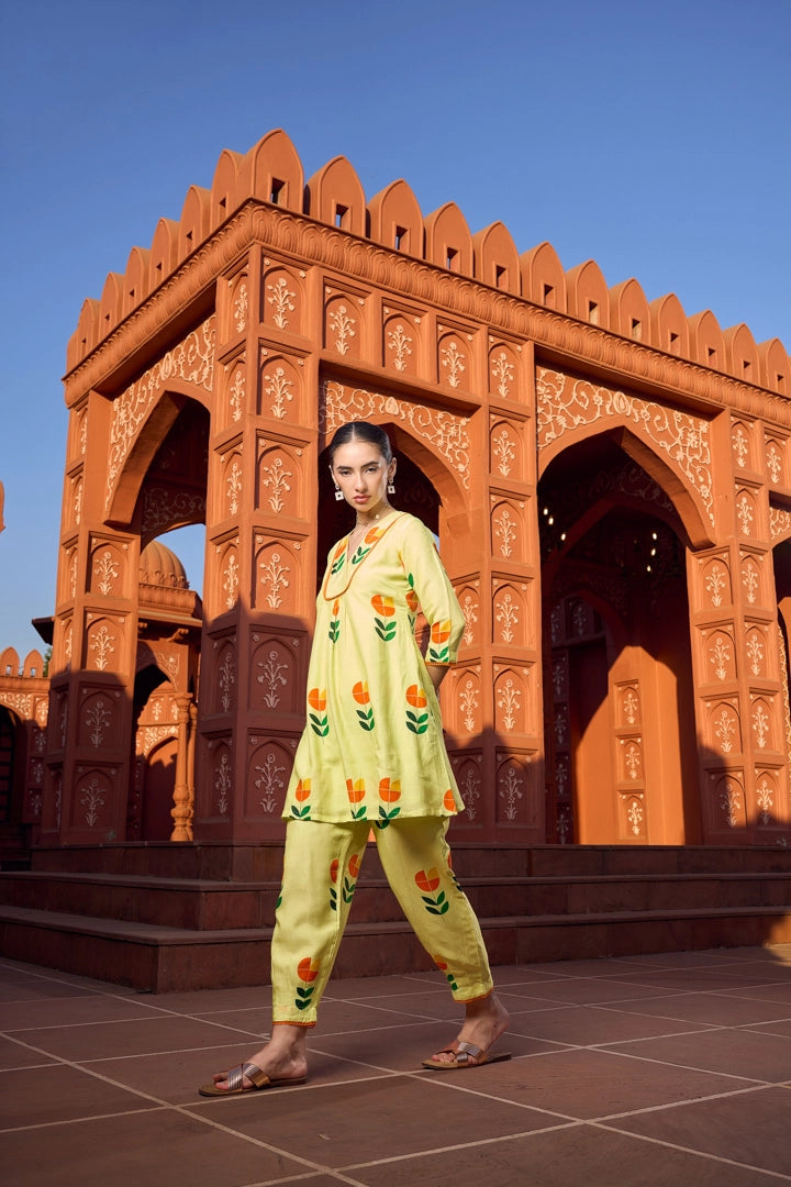 Sunkissed Tulip Kurti & Pant