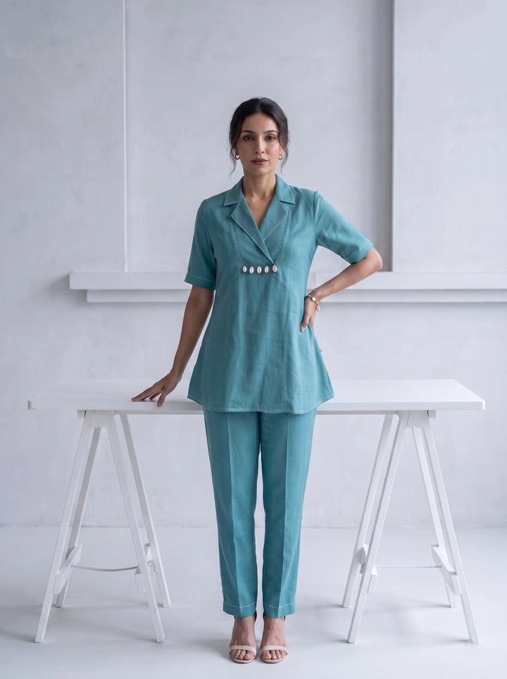 The Balance Sea Green Kurta Set