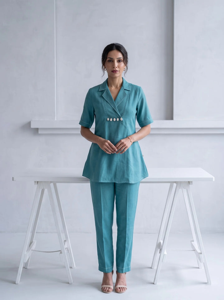 The Balance Sea Green Kurta Set