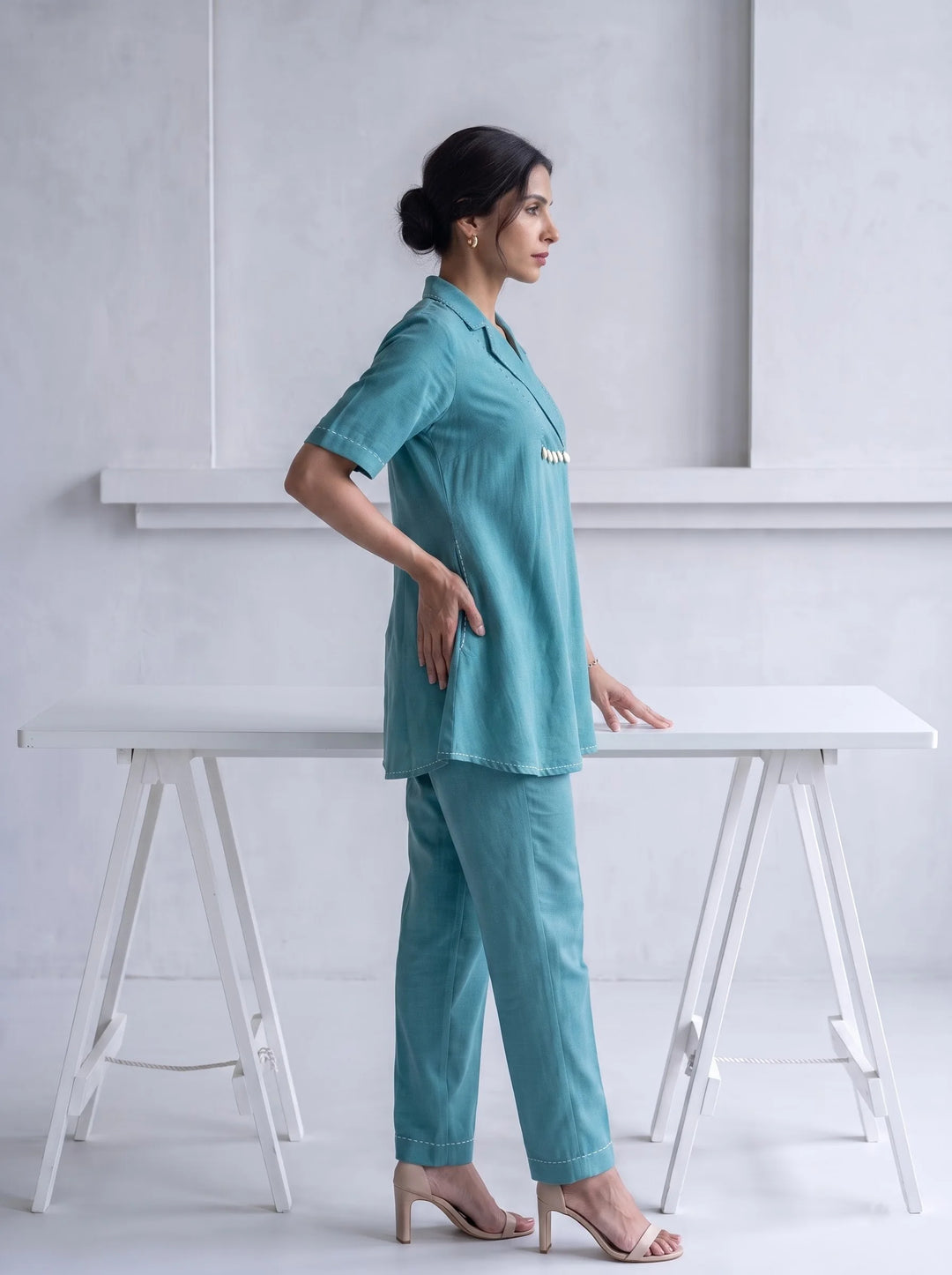 The Balance Sea Green Kurta Set