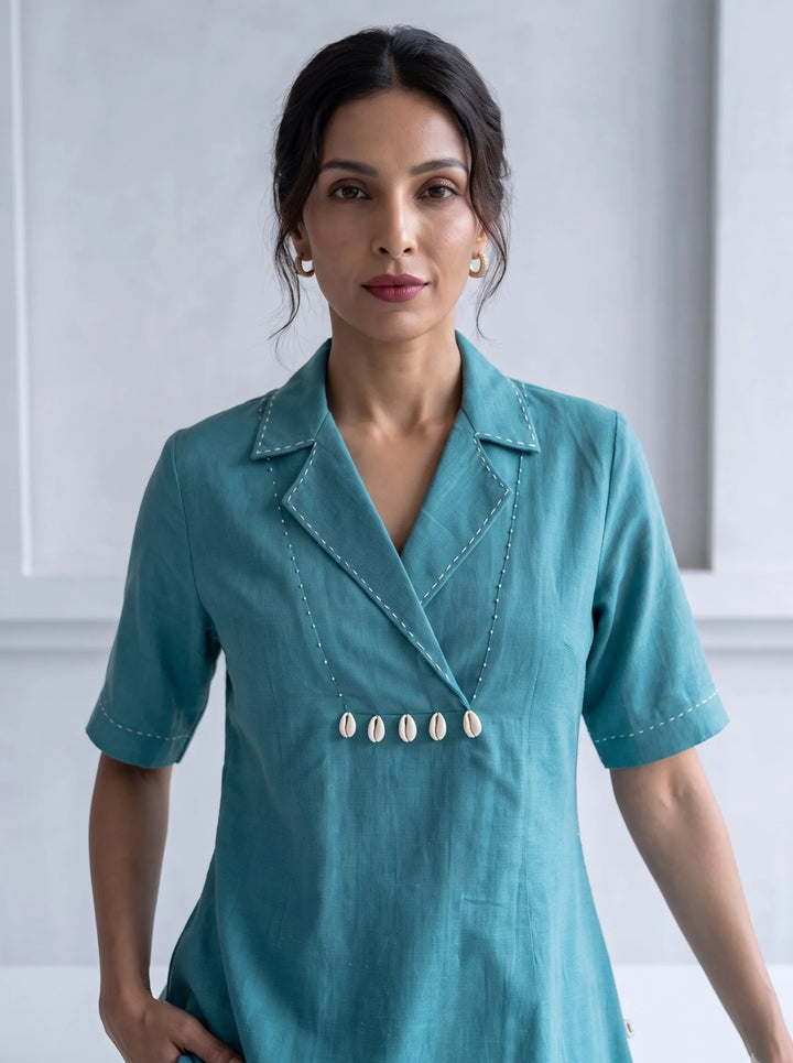 The Balance Sea Green Kurta Set