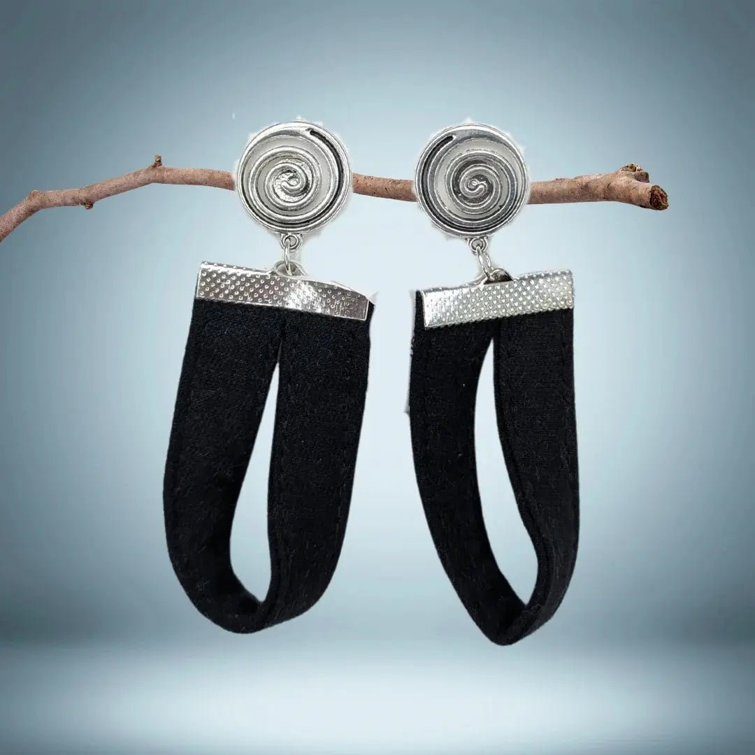 Twisted Black Drop - MAGS By Sananda Basak - A Sustainable Fashion Brand