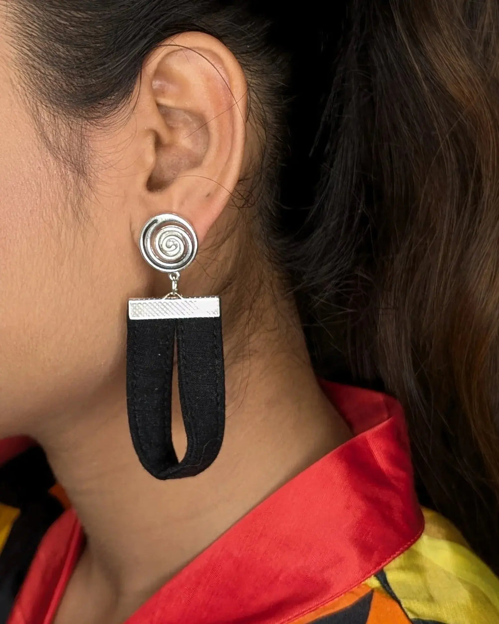 Twisted Black Drop - MAGS By Sananda Basak - A Sustainable Fashion Brand