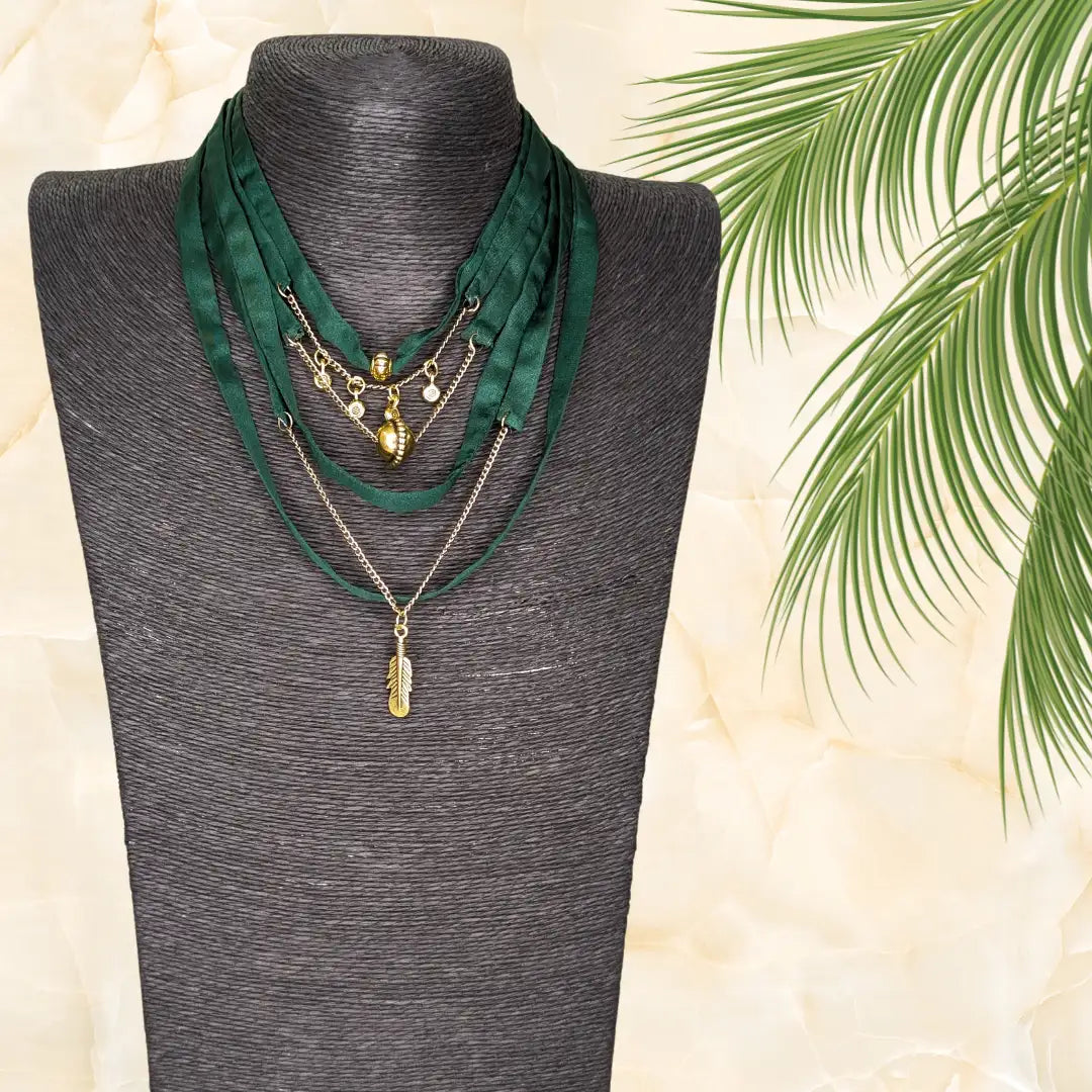 Layered Charm Necklace - MAGS By Sananda Basak - A Sustainable Fashion Brand