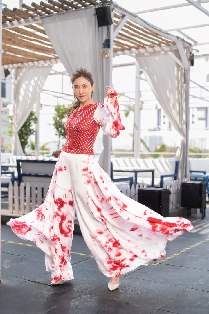 Jumpsuit - Eco-friendly luxury resort wear Diwali offers – women's casual fashion by Sananda Basak - MAGS By Sananda Basak - Pune INDIA