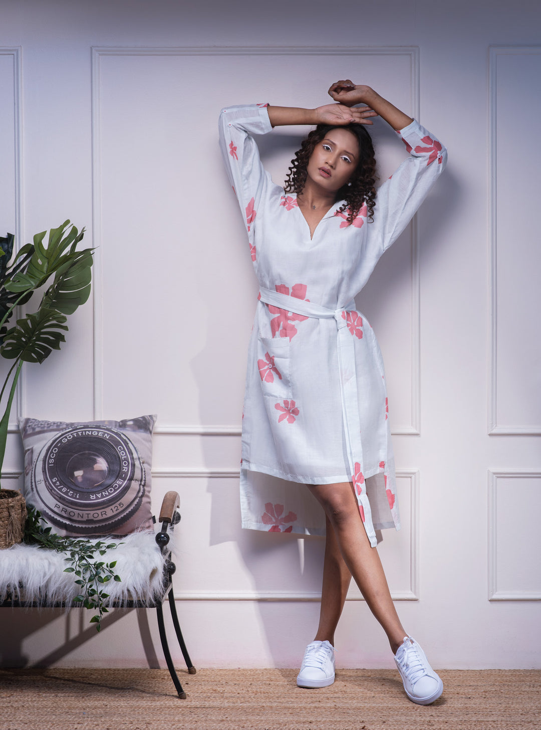 Blossom Breeze Dress - Eco-friendly luxury resort wear Diwali offers – women's casual fashion by Sananda Basak - MAGS By Sananda Basak - Pune INDIA