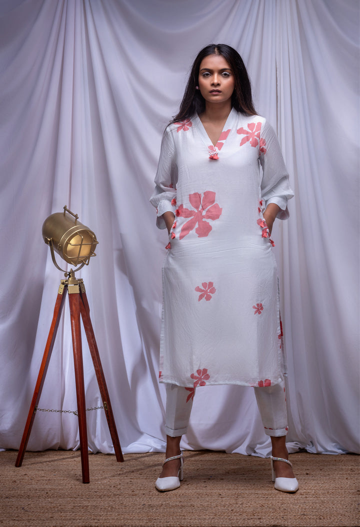 Cream Dream Co - ord Set - MAGS By Sananda Basak - A Sustainable Fashion Brand