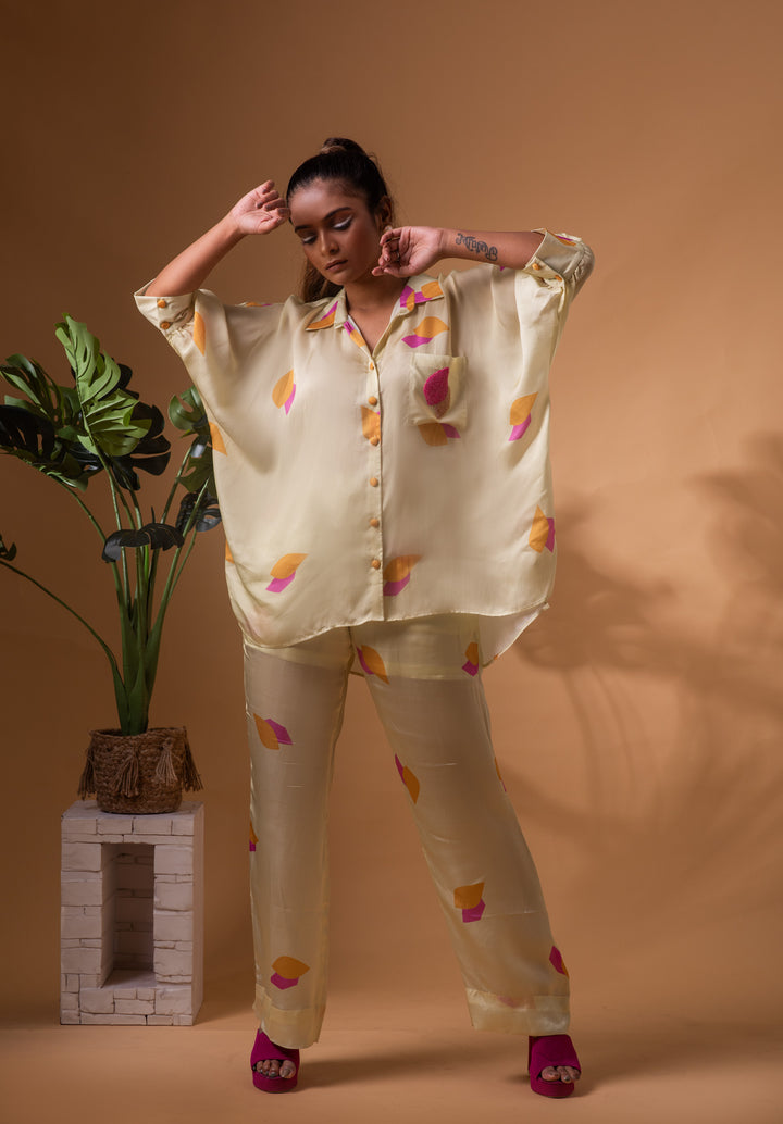 Leaf Mosaic Co - ord Set - MAGS By Sananda Basak - A Sustainable Fashion Brand
