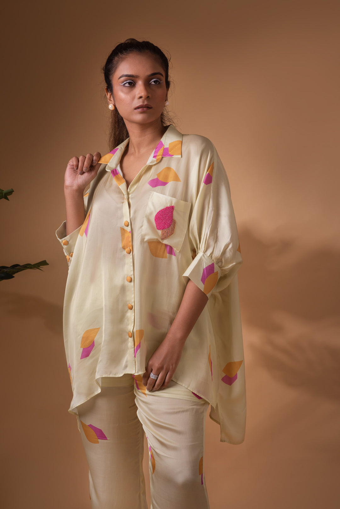 Leaf Mosaic Co - ord Set - MAGS By Sananda Basak - A Sustainable Fashion Brand