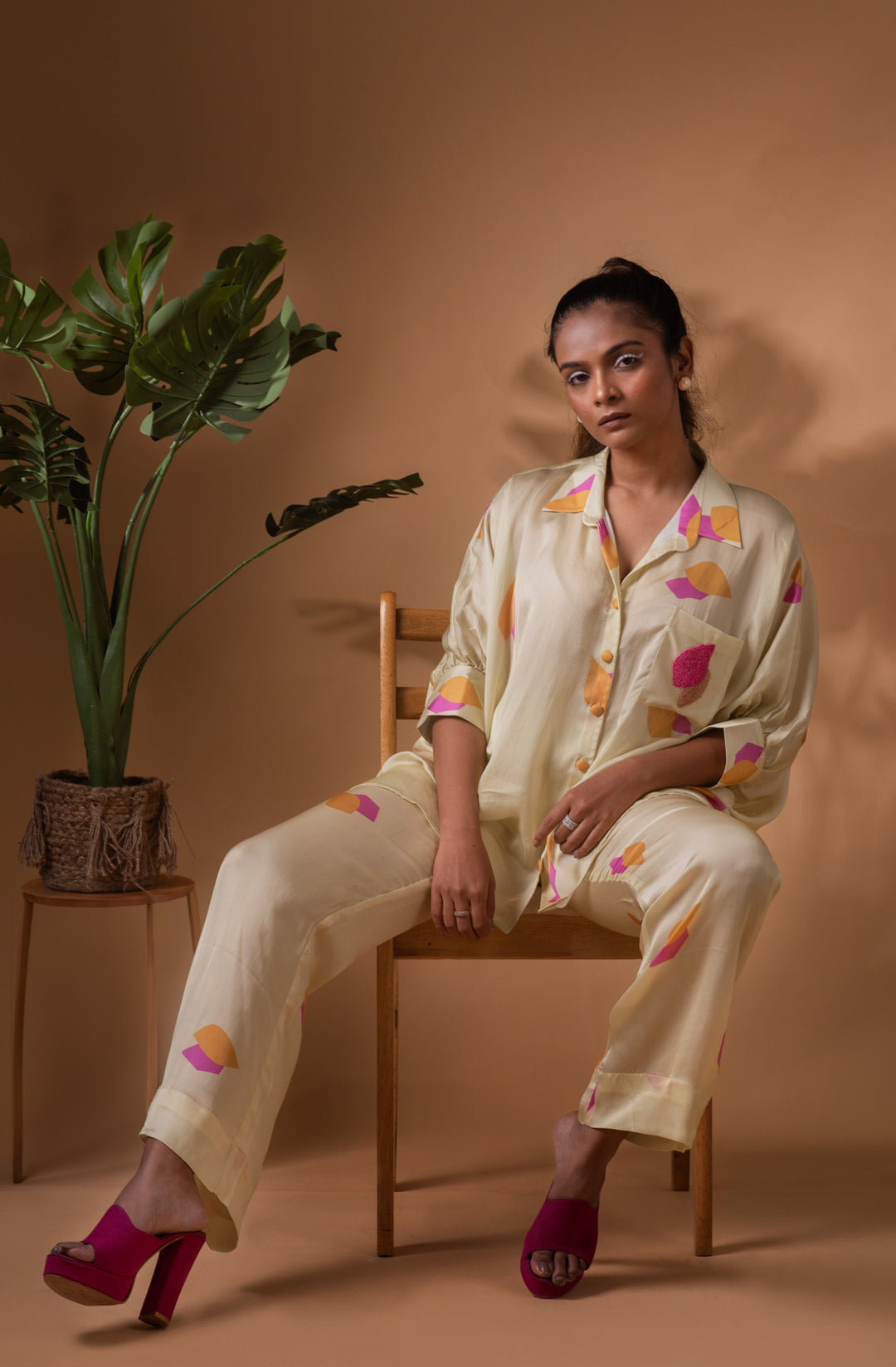 Leaf Mosaic Co - ord Set - MAGS By Sananda Basak - A Sustainable Fashion Brand