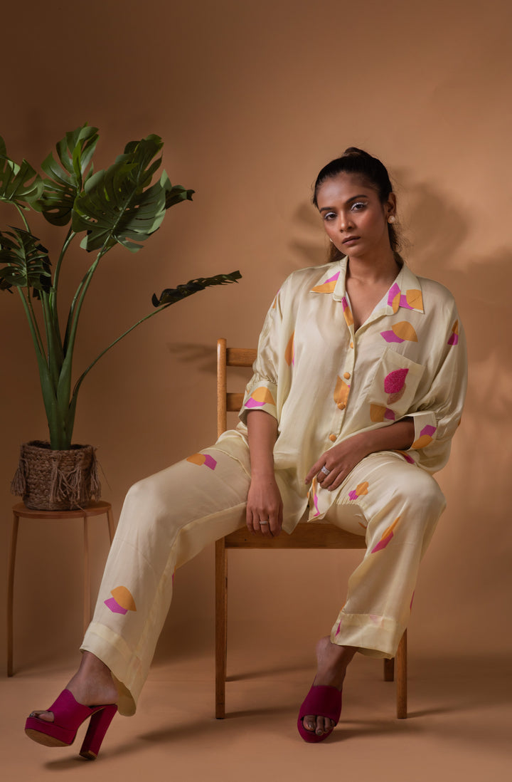 Leaf Mosaic Co - ord Set - MAGS By Sananda Basak - A Sustainable Fashion Brand